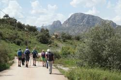 Walking near Mondron (Malaga) in Spain